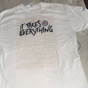 Clippers ‘ it takes everything ‘ white t shirt large